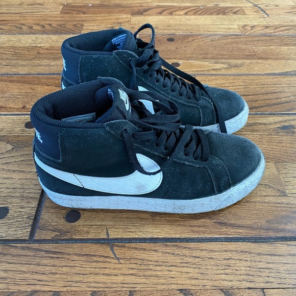 Black Suede Nike High Top - Picture 4 of 7